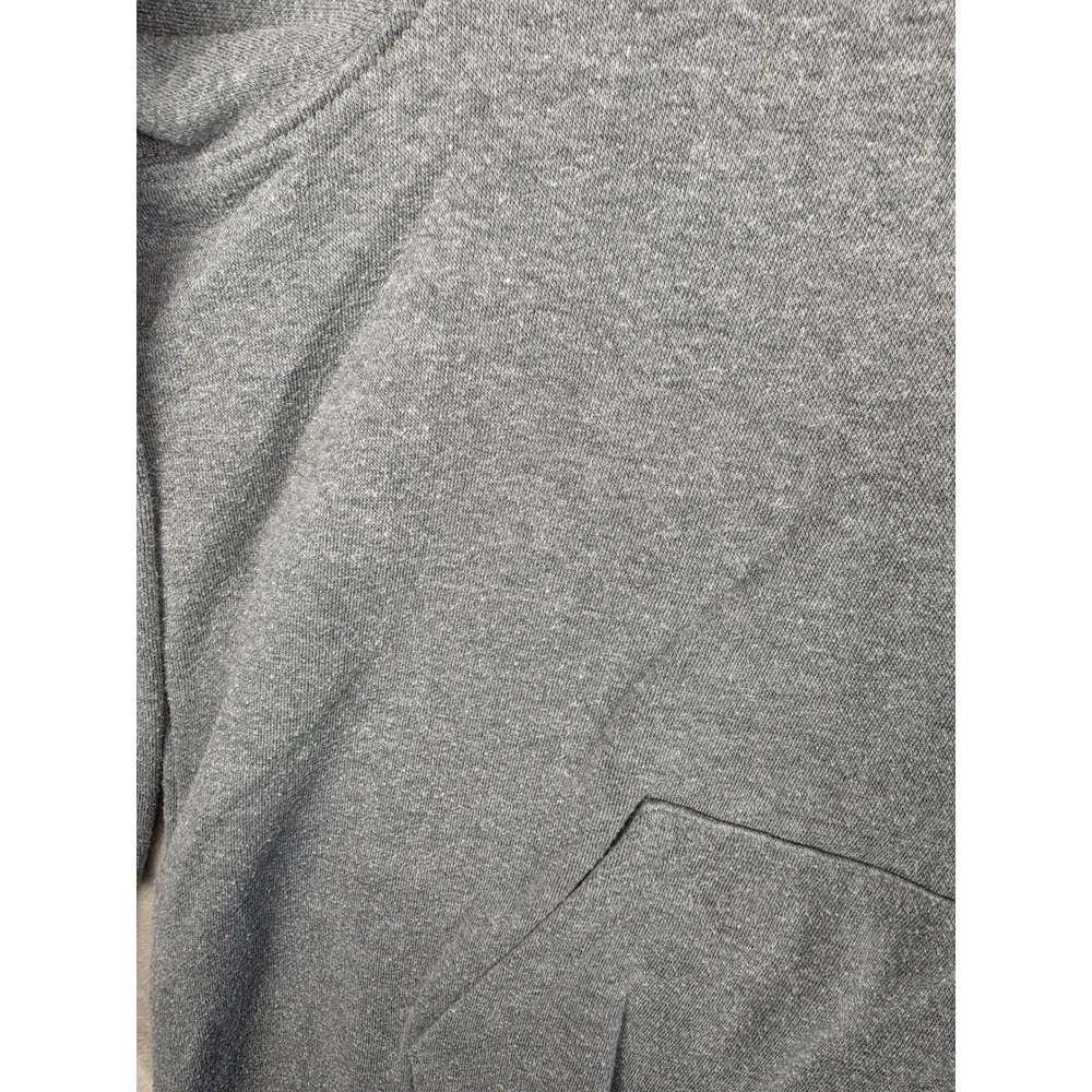 The North Face Hoodie Mens XL Gray Fleece Graphic Circular Design Sweatshirt